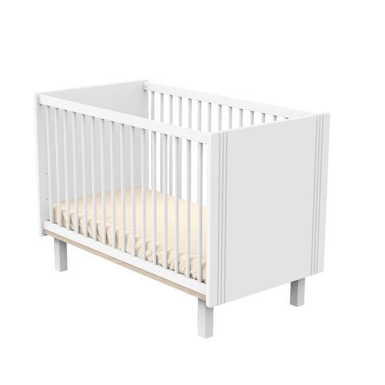 Eléonore Lit bébé Blanc 60 x 120 cm de Sauthon Baby's Sweet Home