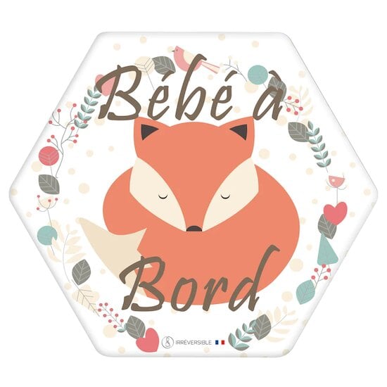 Autocollant bébé à bord Renard  de Irréversible