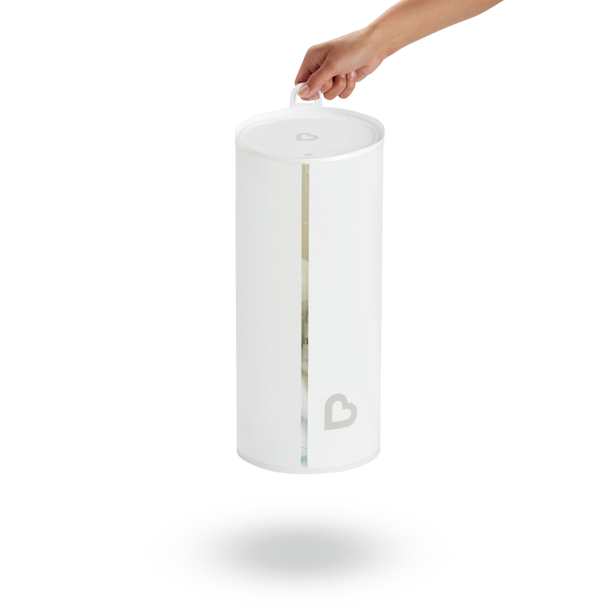 BagIt poubelle à couches jetable portative Blanc de Munchkin, Poubelles