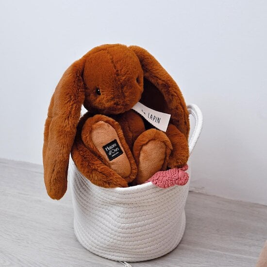 Peluche Le Lapin Capuccino Marron 32 cm de Histoire d'ours