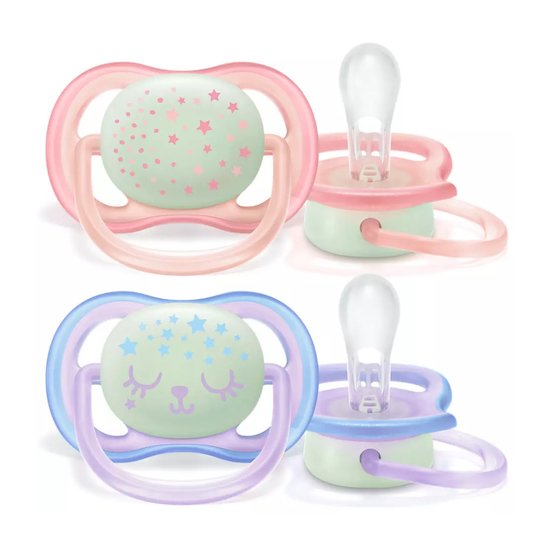 Sucette Philips Avent Ultra Air Éléphant/Lion 0-6m x 2 pcs