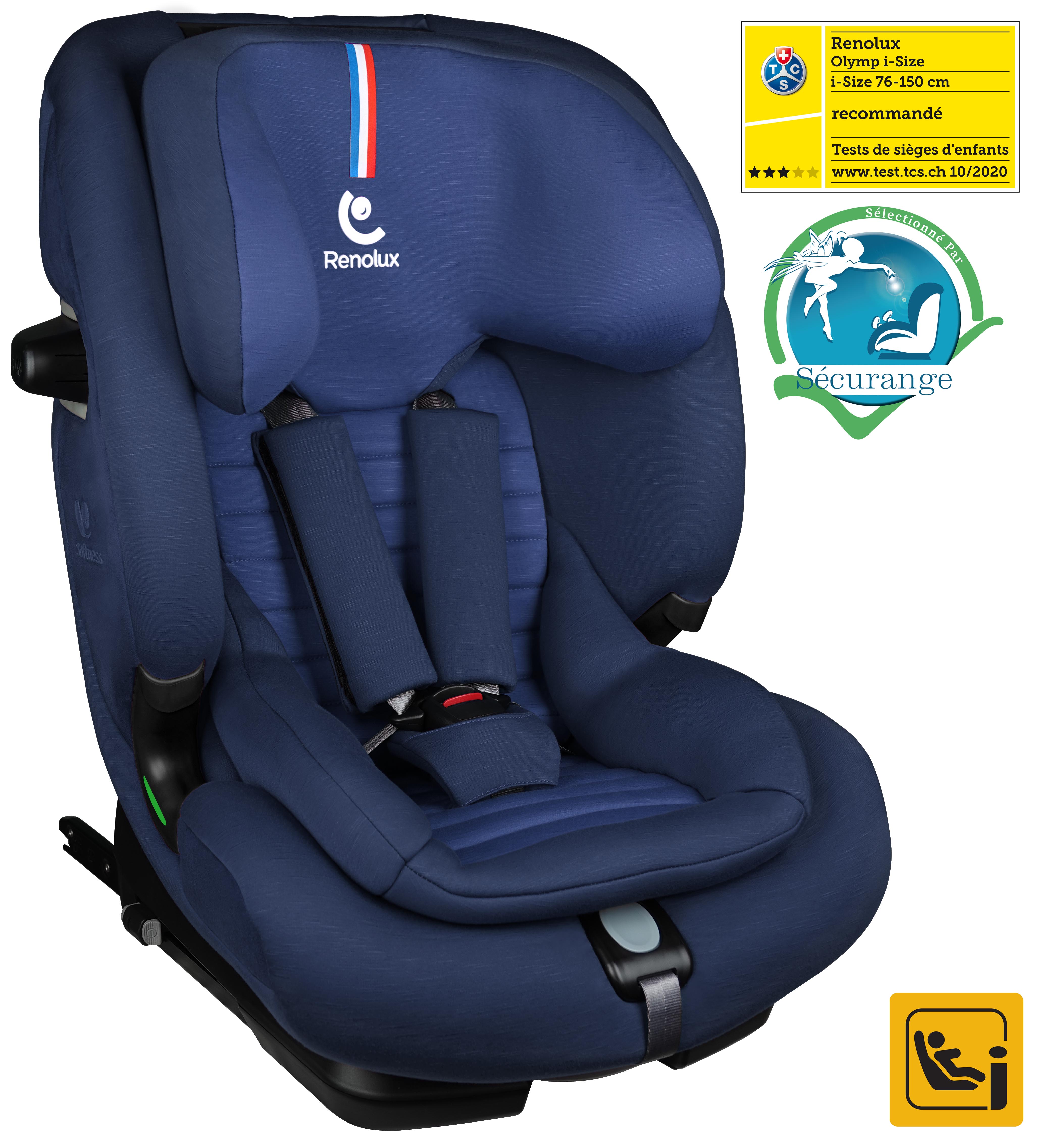 Siège auto Olymp Isofix isize Softness Ocean de Renolux, Siège auto Groupe 1/2/3 (936kg) Aubert