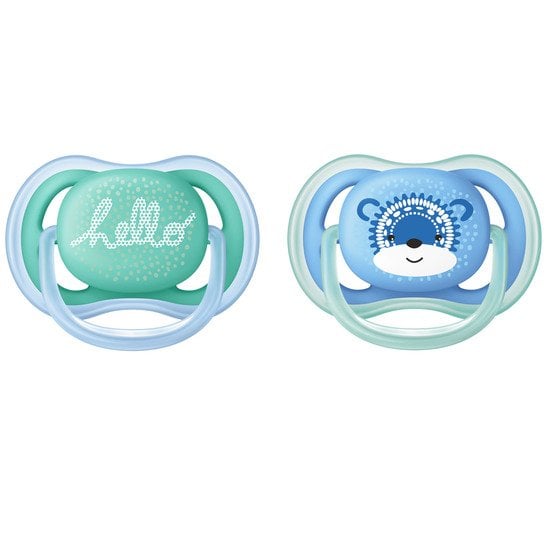 Lot de 2 sucettes 0-6 mois Ultra Air Avent