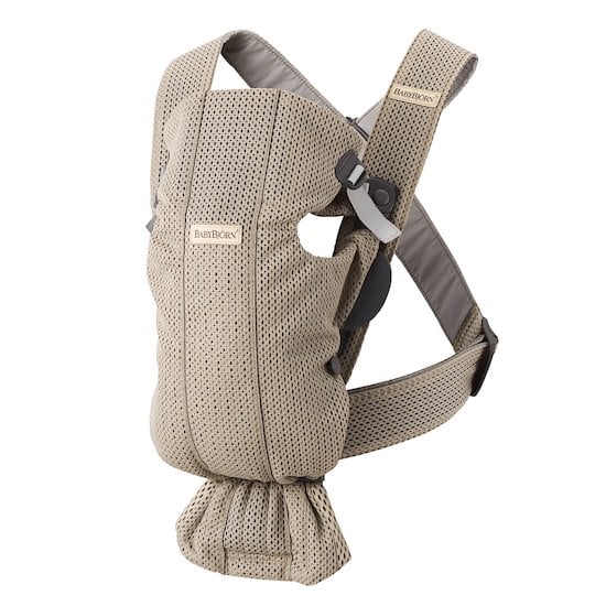 Porte-bébé Mini Gris/Beige Mesh 3D  de BabyBjörn