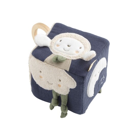 Petit Nuage Cube d'activités en coton bio   de Sauthon Baby Déco