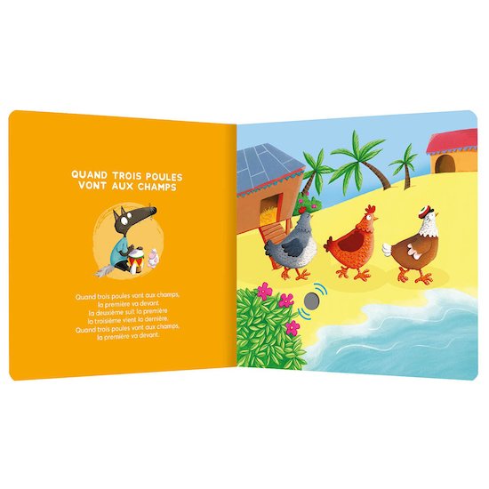 P'tit Loup mes comptines reggae Jaune  de AUZOU