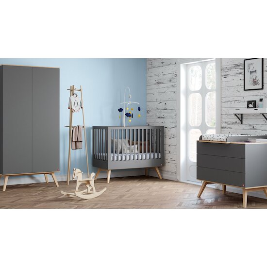 Chambre Nature : Lit bébé 60x120 + Armoire + Commode   de Vox Chambre Nature : Lit bébé 60x120 + Armoire + Commode   de Vox