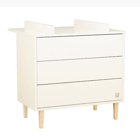 Paloma Commode 3 tiroirs Blanc neige  de Sauthon Baby's Sweet Home Paloma Commode 3 tiroirs Blanc neige  de Sauthon Baby's Sweet Home