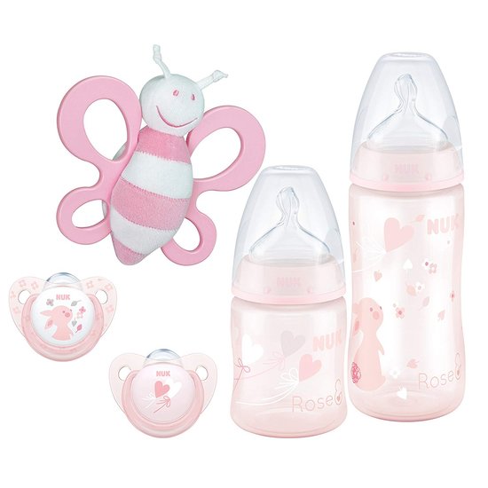 Coffret naissance Starter Set First Choice+ Rose  de Nuk First Choice