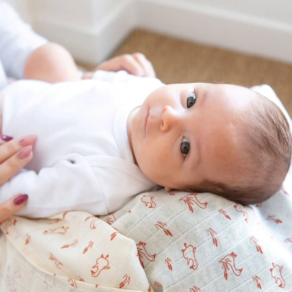Langes pour bébé, lange lavables en tissu, coton : Aubert