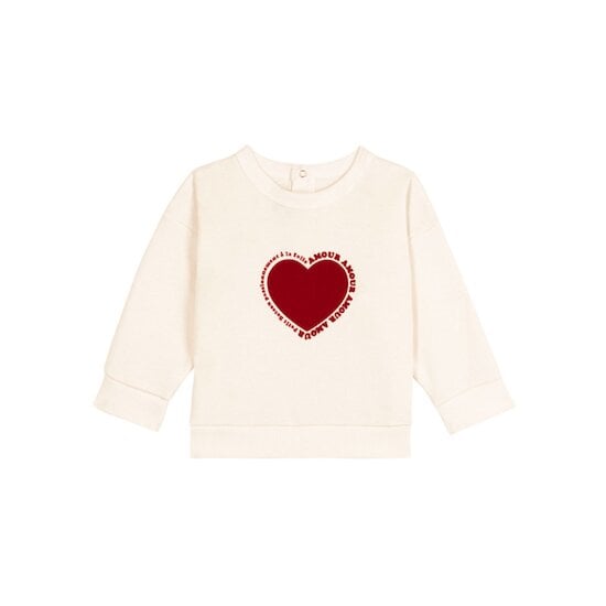 Ensemble sweatshirt et pantalon bébé en coton imprimé baleine Milk / Multicolore  de Petit Bateau