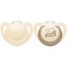 Lot de 2 Sucettes Nature Silicone