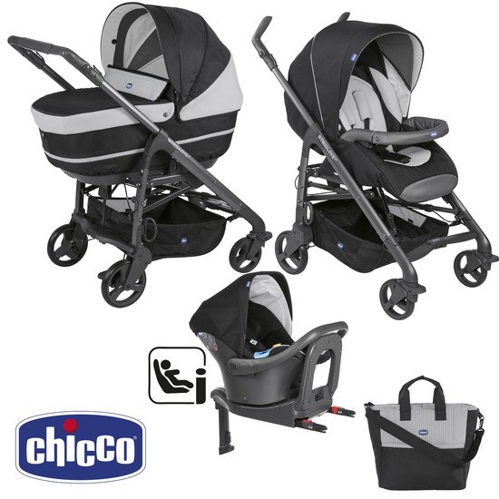 Poussette Trio Sprint Black Black Night de Chicco, Poussettes citadines :  Aubert