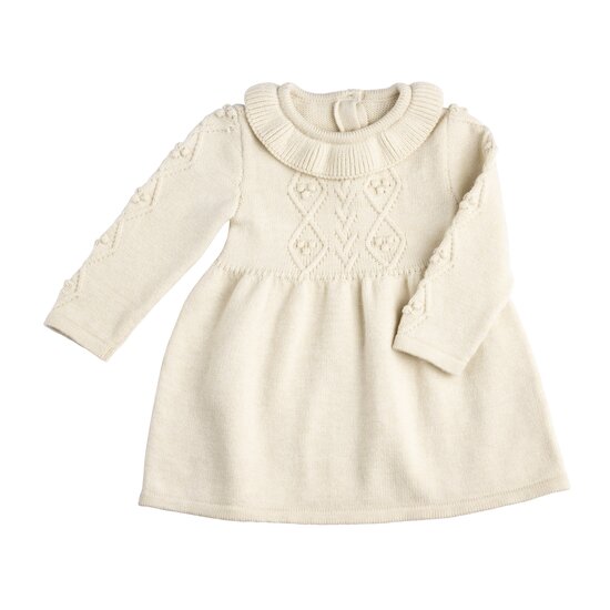 Robe en tricot Beige  de P'tit bisou