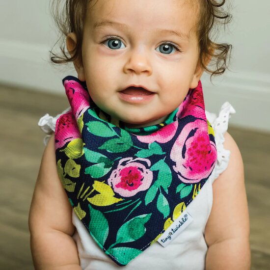 Lot de 2 Bavoirs Bandana Fleur  de Tiny Twinkle Lot de 2 Bavoirs Bandana Fleur  de Tiny Twinkle