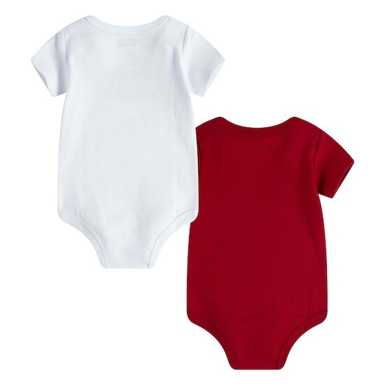 Lot 2 bodies manches courtes Rouge / Blanc  de Levi's Kids