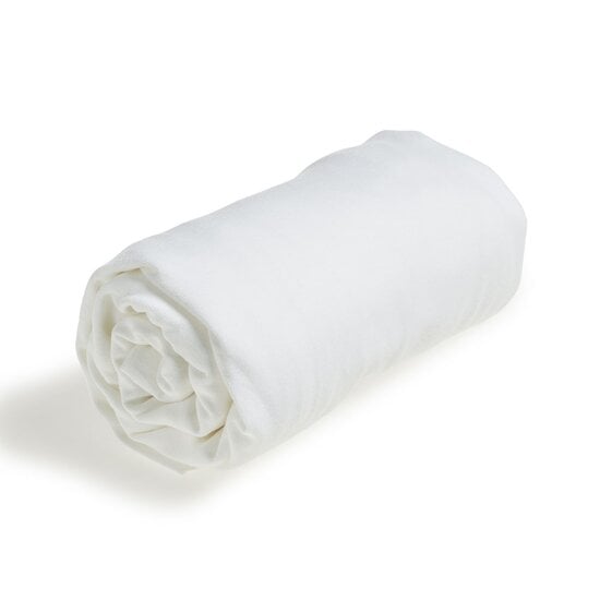 Drap housse en jersey bio Blanc 60 x 120 cm de Petit à petit