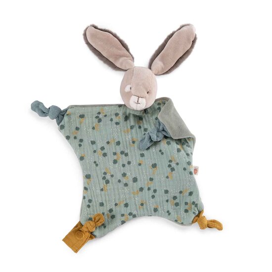 Trois petits lapins Doudou Lapin Sauge  de Moulin Roty