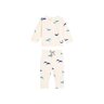 Ensemble sweatshirt et pantalon bébé en coton imprimé baleine