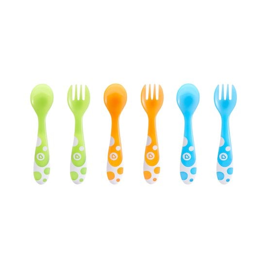 Set de 6 fourchettes et cuillères   Multicolore  de Munchkin