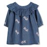Robe en denim léger avec imprimé LOVE