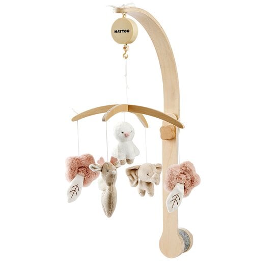 Mobile musical en bois pour lit Fanfan   de Nattou