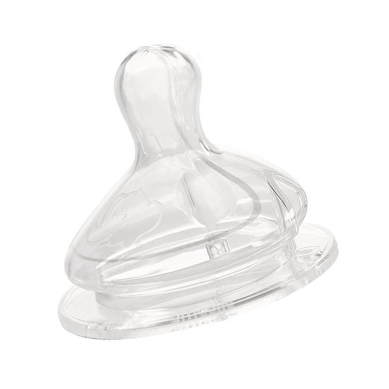 Tétine silicone Natural Comfort Taille 1 Transparent Débit moyen de Bébé Confort