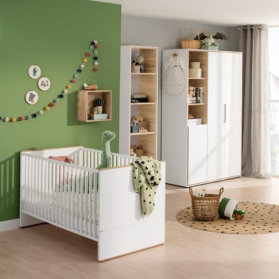 Lieven Armoire 3 portes 3 niches Blanc  de Paidi Lieven Armoire 3 portes 3 niches Blanc  de Paidi