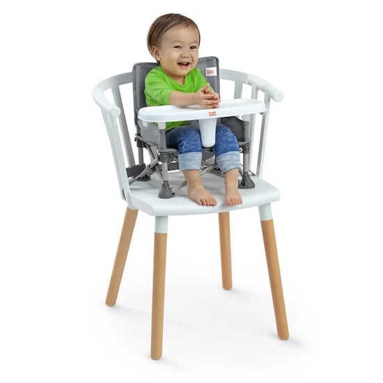 Rehausseur de chaise nomade pliant 3 en 1 Pop'n Sit Gris  de Bright Starts Rehausseur de chaise nomade pliant 3 en 1 Pop'n Sit Gris  de Bright Starts