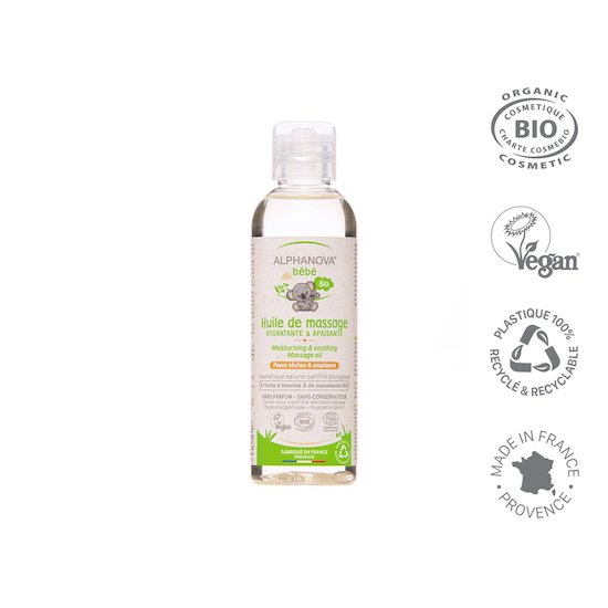 Huile de massage bébé bio  100 ml de Alphanova bébé