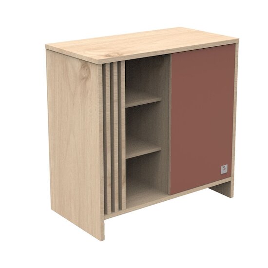 Tokyo Commode Chêne Suave Terracotta  de Sauthon Baby's Sweet Home Tokyo Commode Chêne Suave Terracotta  de Sauthon Baby's Sweet Home