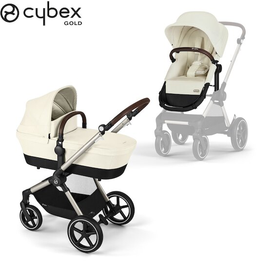 Poussette 2-en-1 Eos Lux Seashell Beige/Taupe Frame  de CYBEX