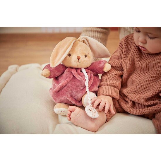 Peluche musicale Lapin Patapouf Bordeaux  de Kaloo