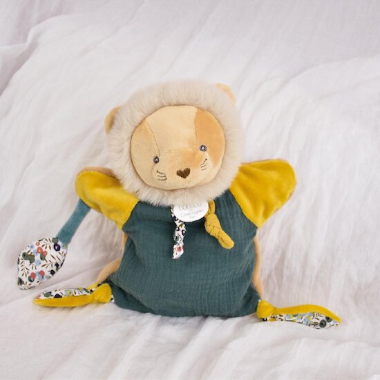 Les Boh'aime Doudou marionnette Lion 25 cm de Doudou et Compagnie Les Boh'aime Doudou marionnette Lion 25 cm de Doudou et Compagnie