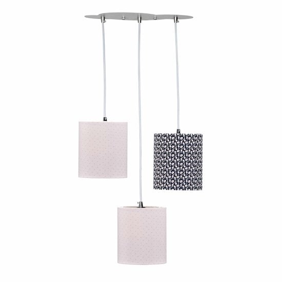 Suspension lumineuse Rose  de Sauthon Baby Déco