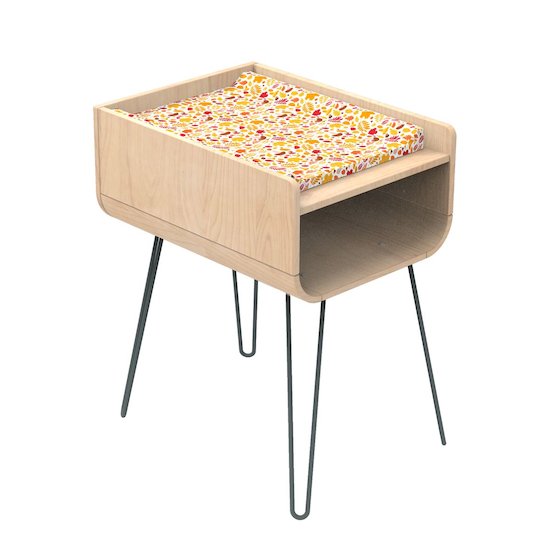 Bambin Meuble à langer pieds fil Gris Volcan  de Sauthon Original