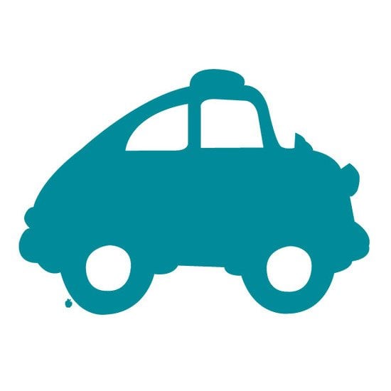 Stickers taxi Turquoise S de Apple Pie Design