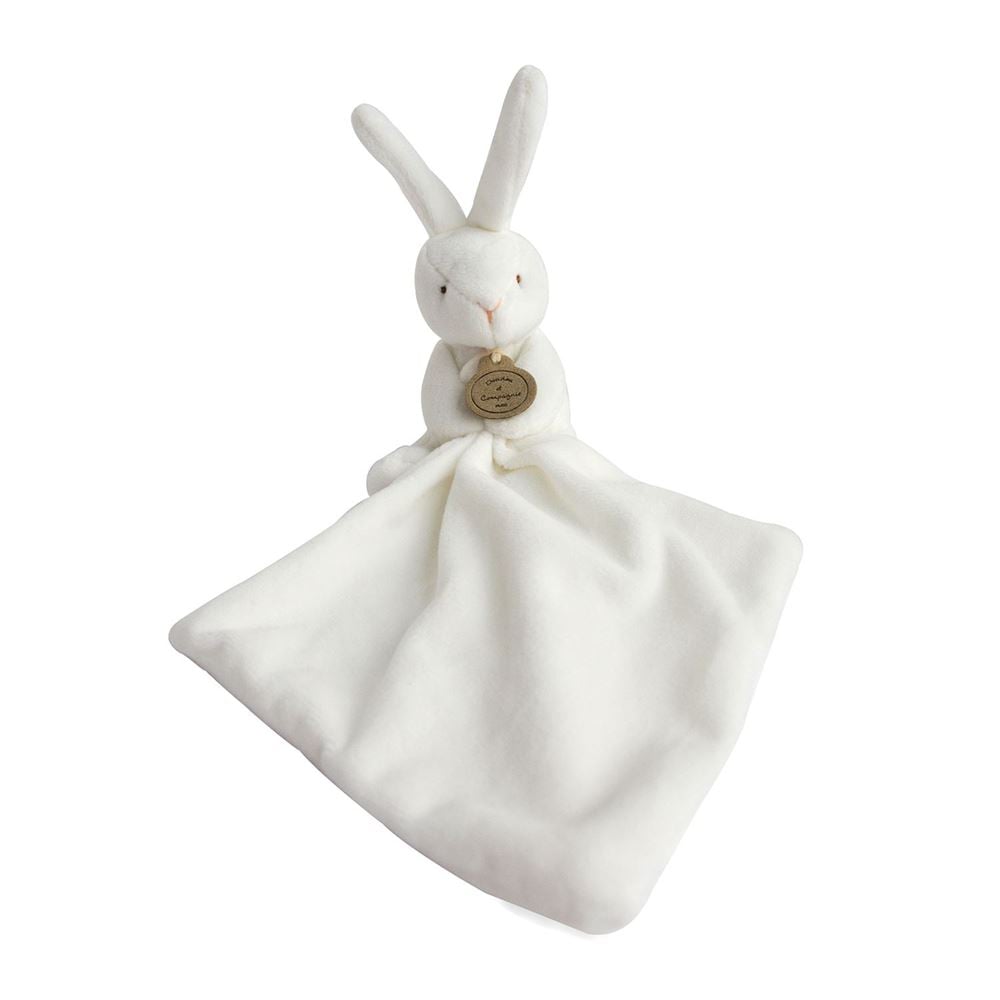 Peluche lapin - blanc - en boite cadeau