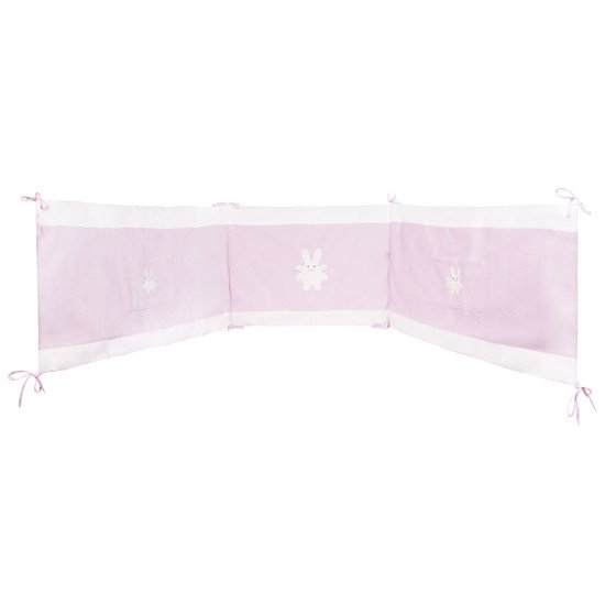 Ange Lapin Rose Tour de lit