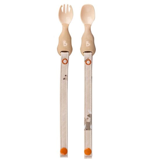 Set de Couverts attachables Handi Cutlery Fawn  de Bibado