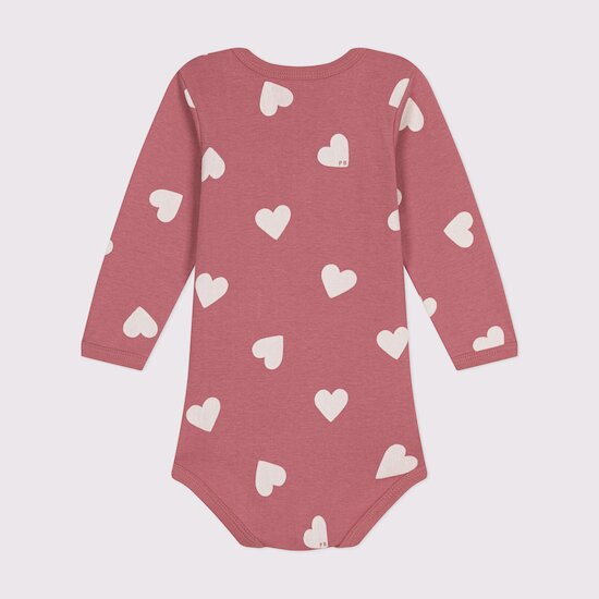 Body à manches longues en coton Rosewood 12 mois de Petit Bateau