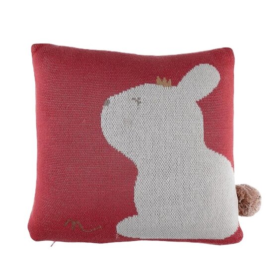 Lina & Joy Coussin tricot  Rose  de Noukies