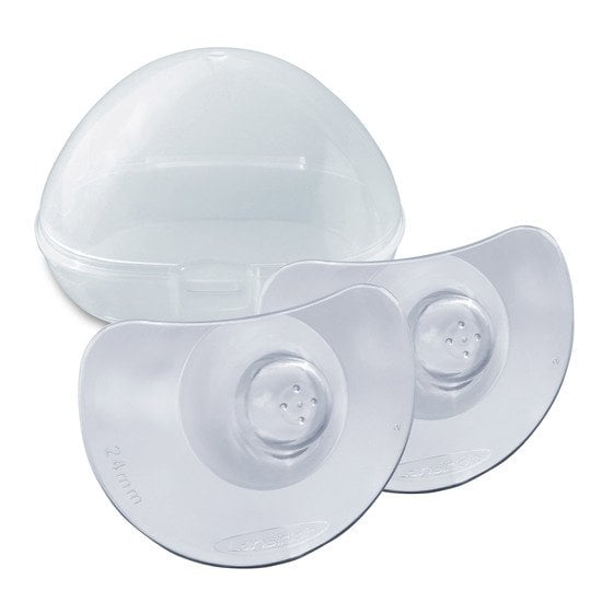 Bouts de sein x2 + étui de protection Transparent T2 de Lansinoh