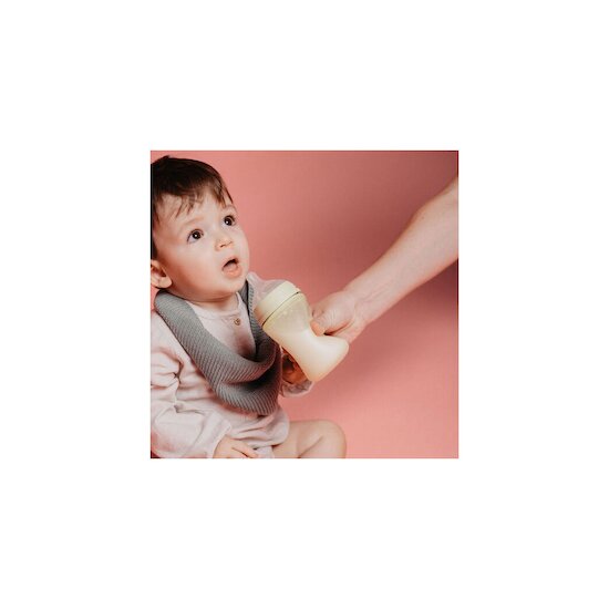 Biberon en silicone avec tétine SX Pro débit M Colour Essence Rose 240 ml de Suavinex Biberon en silicone avec tétine SX Pro débit M Colour Essence Rose 240 ml de Suavinex
