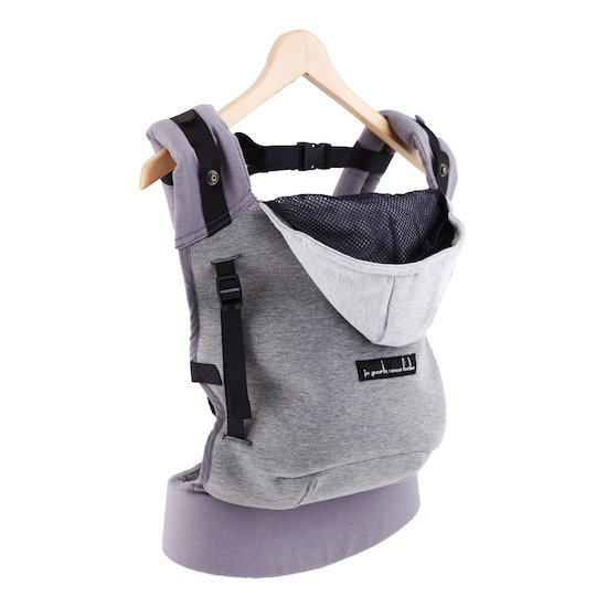 Porte-bébé Hoodie Carrier Flanelle Gris  de Love Radius