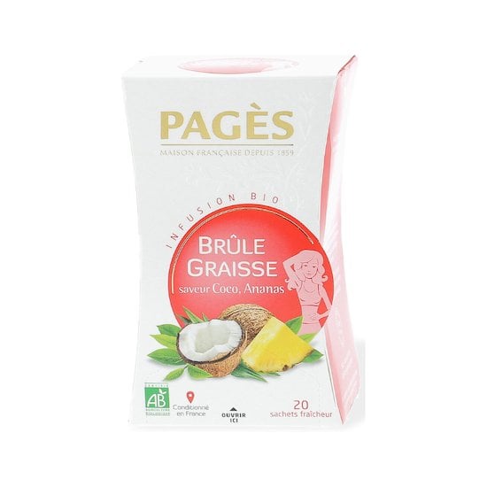 Infusion brûle graisse coco/ananas Orange  de PAGÈS
