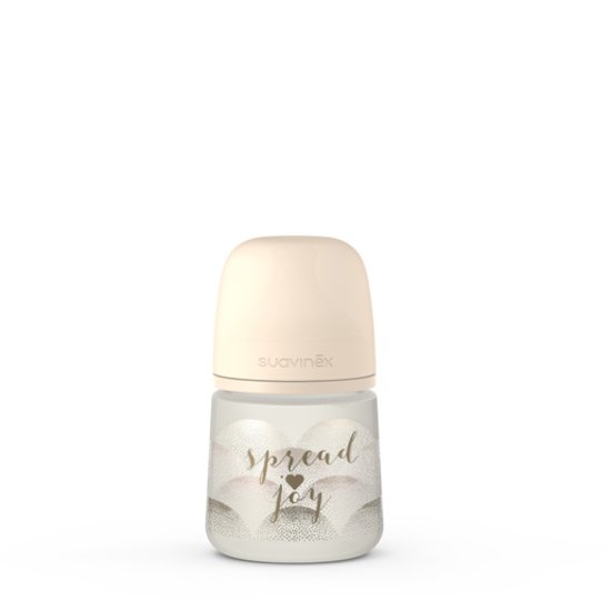 Biberon Tétine Symétrique SX Pro débit lent Spread the joy 150 ml de Suavinex