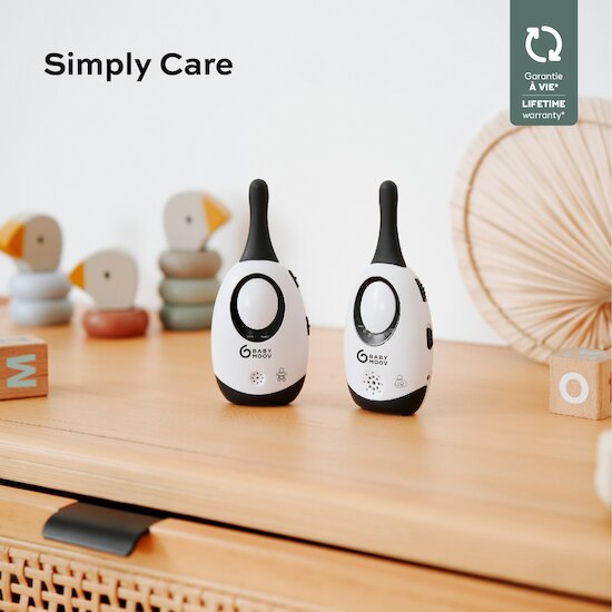 Babyphone Audio Simply Care 300m Gris  de Babymoov Babyphone Audio Simply Care 300m Gris  de Babymoov