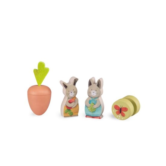 Trois petits lapins Jardin multi-activités   de Moulin Roty Trois petits lapins Jardin multi-activités   de Moulin Roty