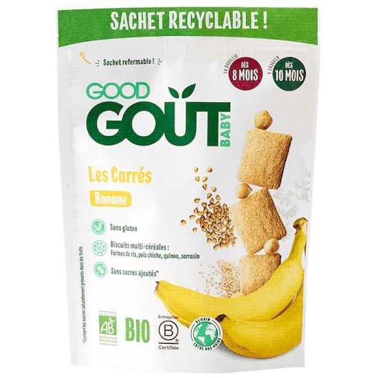 Carrés banane  50 g de Good Goût